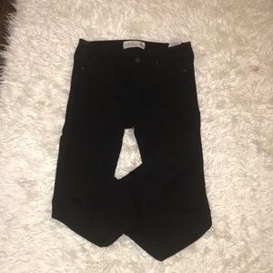 Abercrombie- Black super skinny jeans